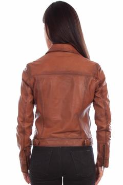 Cognac Zip Jacket, Back