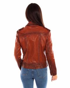 Classic Leather Moto Jacket, Back