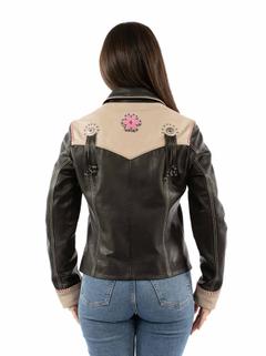 Grey Leather Jacket, Back