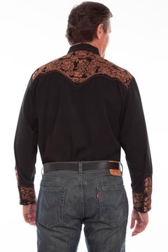 Poly/Rayon Blend Snap Front Shirt, Back