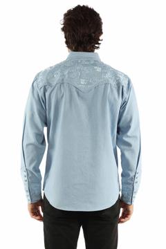 Poly/Rayon Blend Snap Front Shirt, Back