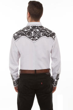 Poly/Rayon Blend Snap Front Shirt, Back