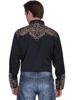 Embroidered Scroll Shirt, Back