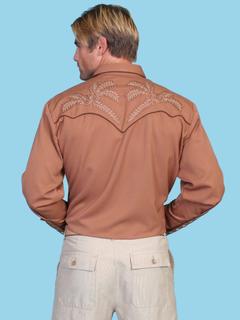 Classic Scully Bootstitch Western Shirt, Back
