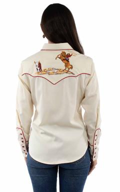 Cattle Roper Embroidered Top, Back