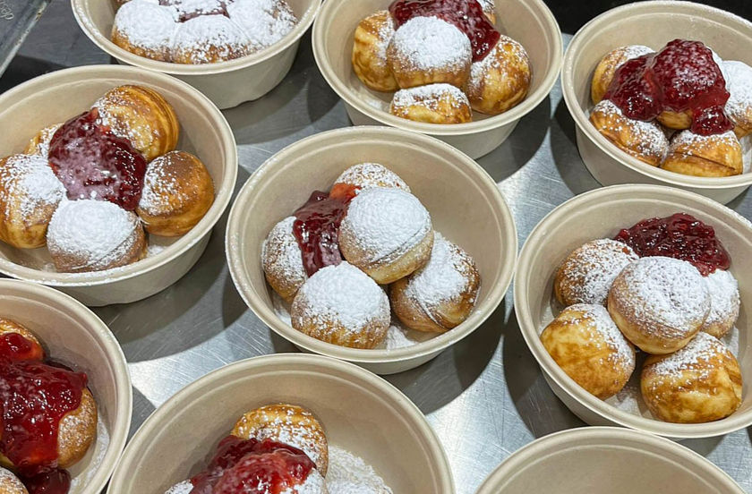 Billede 1 af 5 af Æbleskiver fra foodtruck med gløgg og varm kakao