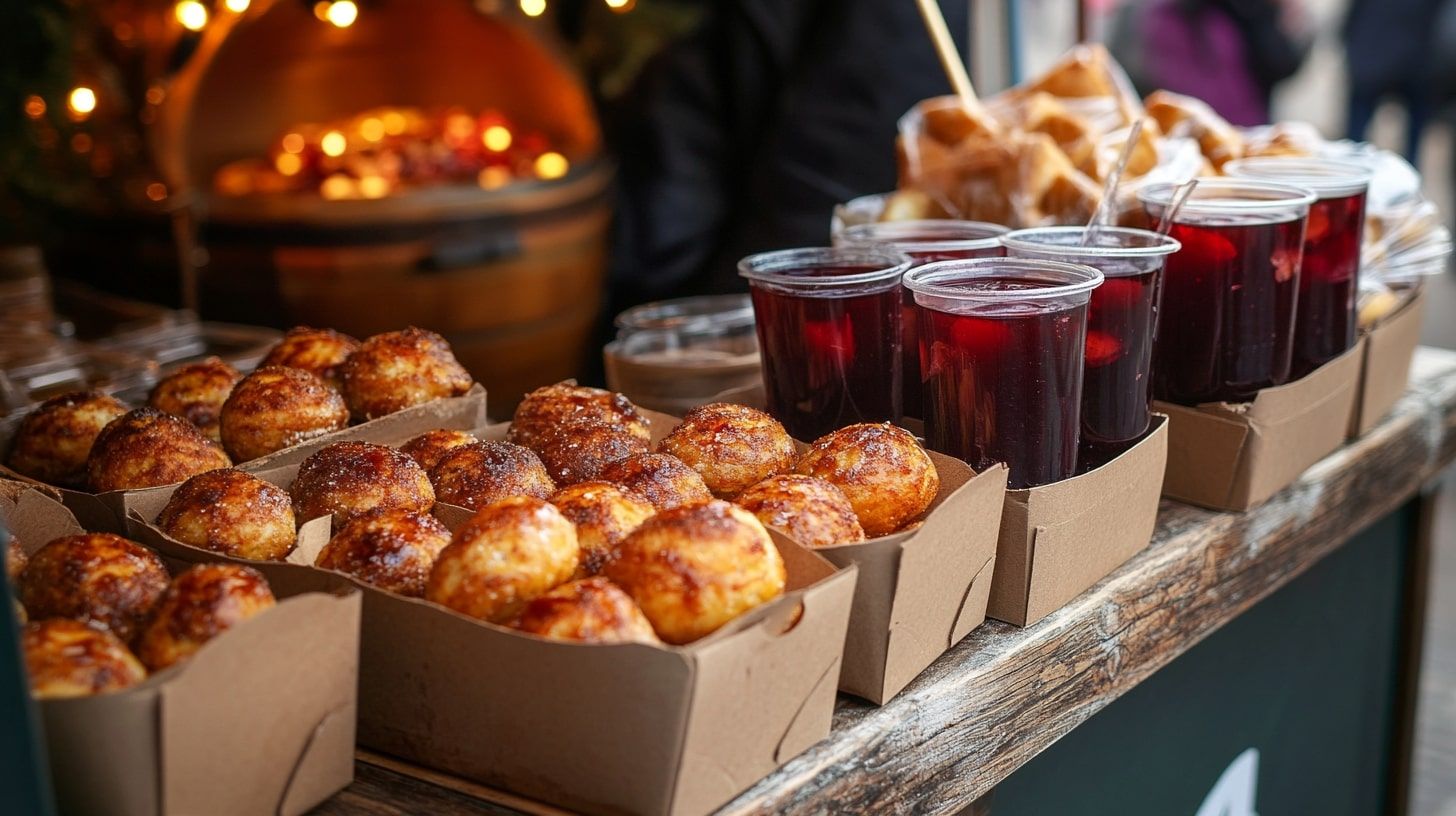 Æbleskiver og gløgg ved foodtruck
