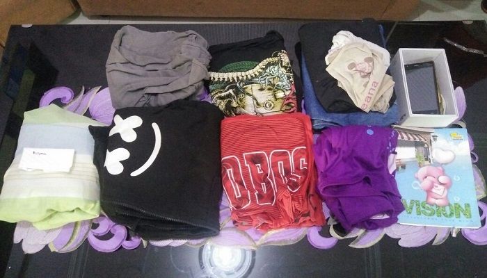 Kepolisian Ponorogo menyita barang bukti oknum PNS melakukan tindakan pencabulan anak di bawah umur. (Foto Muh NurcholisNusantaraNews)