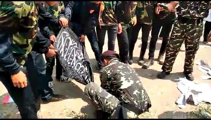 Kasus Pembakaran Bendera Bertuliskan Kalimat Tauhid (Foto Istimewa)