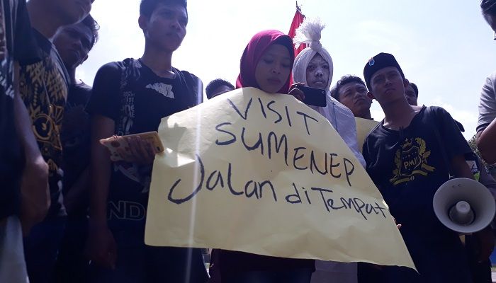 Program Visit Sumenep 2018 Jalan di Tempat, Mahasiswa Datang Menggugat Dispabutpora, nusantaranewsco