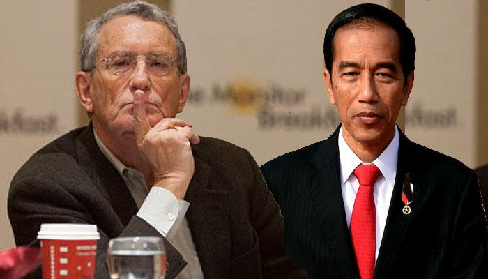 Konsultan Asing Stanley Greenberg dan Presiden Jokowi (Ilustrasi NUSANTARANEWS.CO)