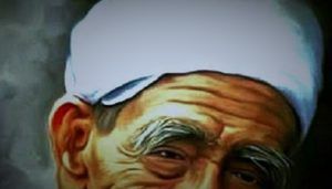 Lukisan Wajah Mbah Moen (Ilustrasi)
