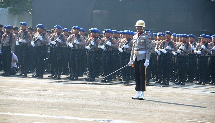 HUT Polri di Makodam Brawijaya. (FOTO: NUSANTARANEWS.CO/Singgih)
