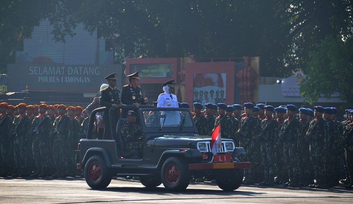 HUT Polri di Makodam Brawijaya. (FOTO: NUSANTARANEWS.CO/Singgih)