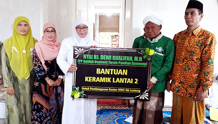 Untuk kedua kalinya, Nyai Eva bantu pembangunan MWC NU Lenteng