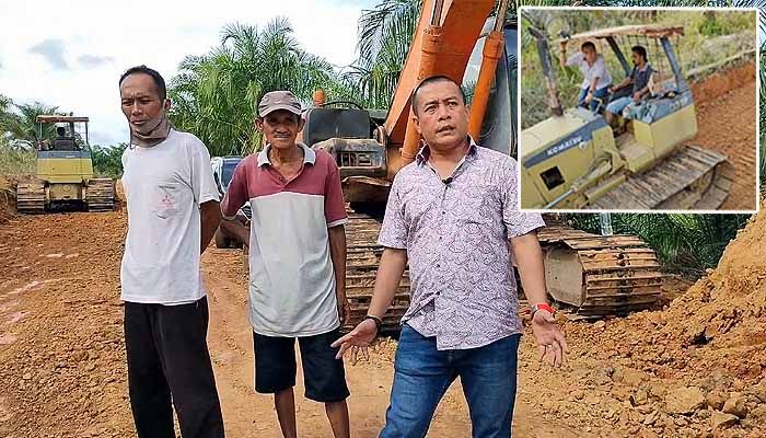 Andre Pratama turunkan alat berat buka jalan tani di Sebatik,