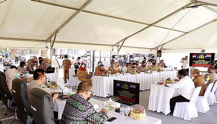 NTB Provinsi Pertama Laksanakan Rakor Penegakan Protokol Kesehatan Pilkada.