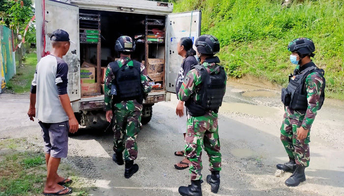 Sweeping rutin, Satgas 512 wujudkan kondusifitas di perbatasan Indonesia-Papua Nugini.