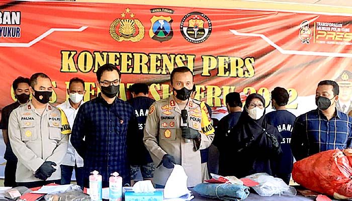 Rilis hasil Ops Pekat Semeru 2022, Polres Tuban ungkap 86 kasus