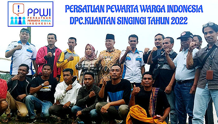 Ketum PPWI bersama Tim Penasehat Hukum berkunjung kekantor DPC PPWI Kuantan Singingi.