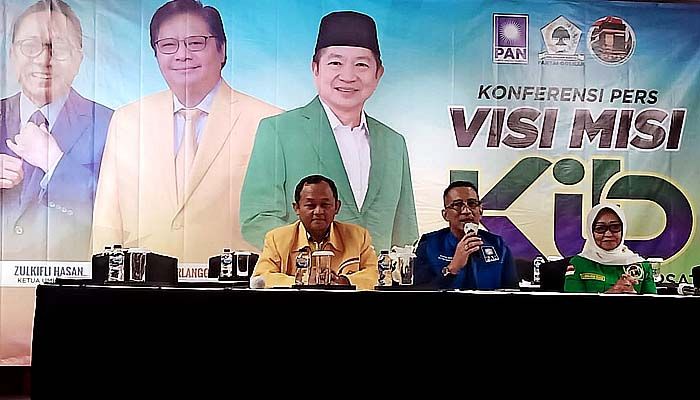 Libatkan akademisi, tiga ketum parpol bahas visi misi KIB di Jawa Timur.