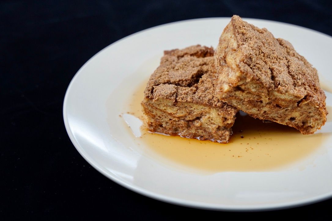 Cinnamon Protein French Toast w/ Walden Farms Pancake Syrup 