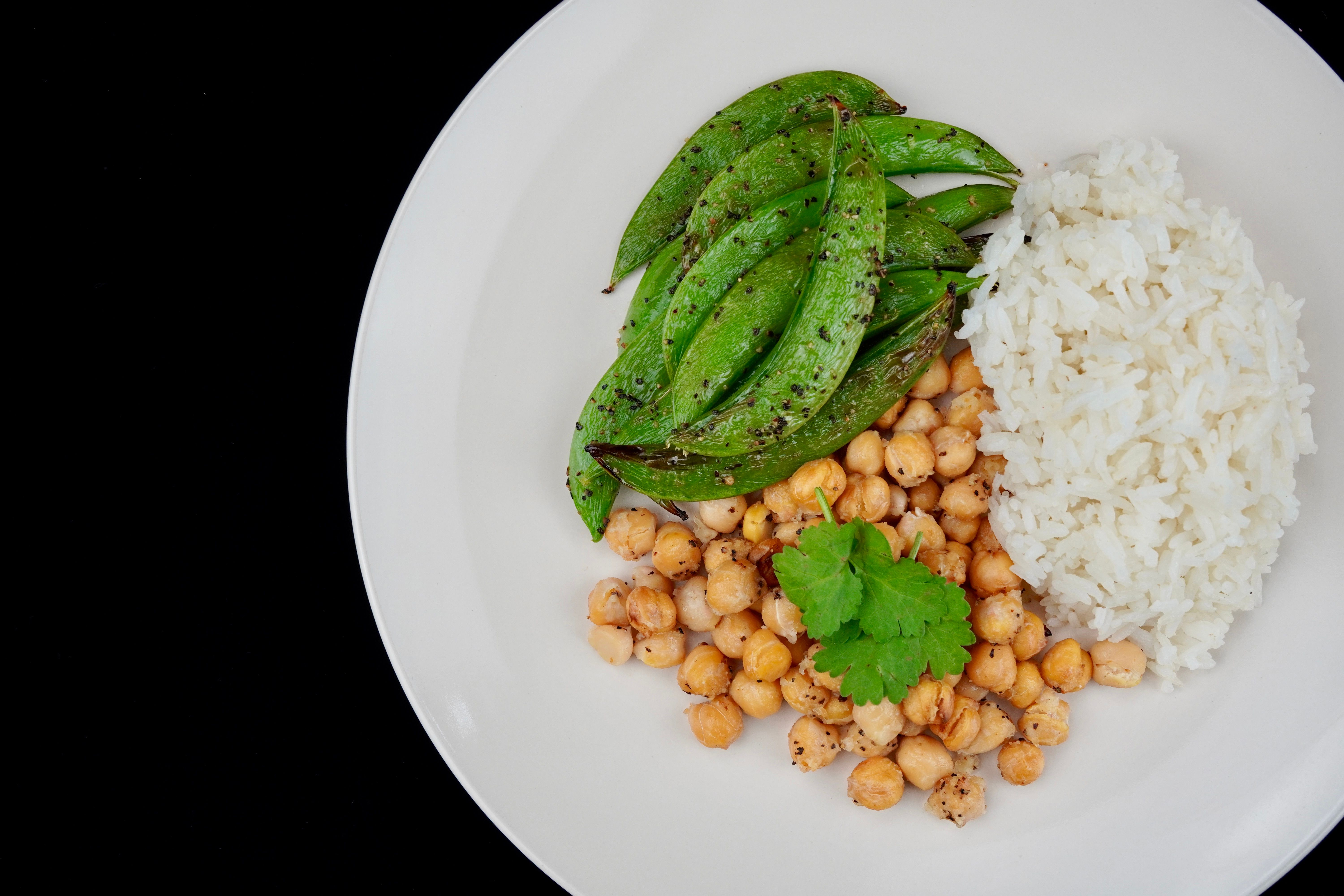 Roasted Parmesan Herb Chickpeas