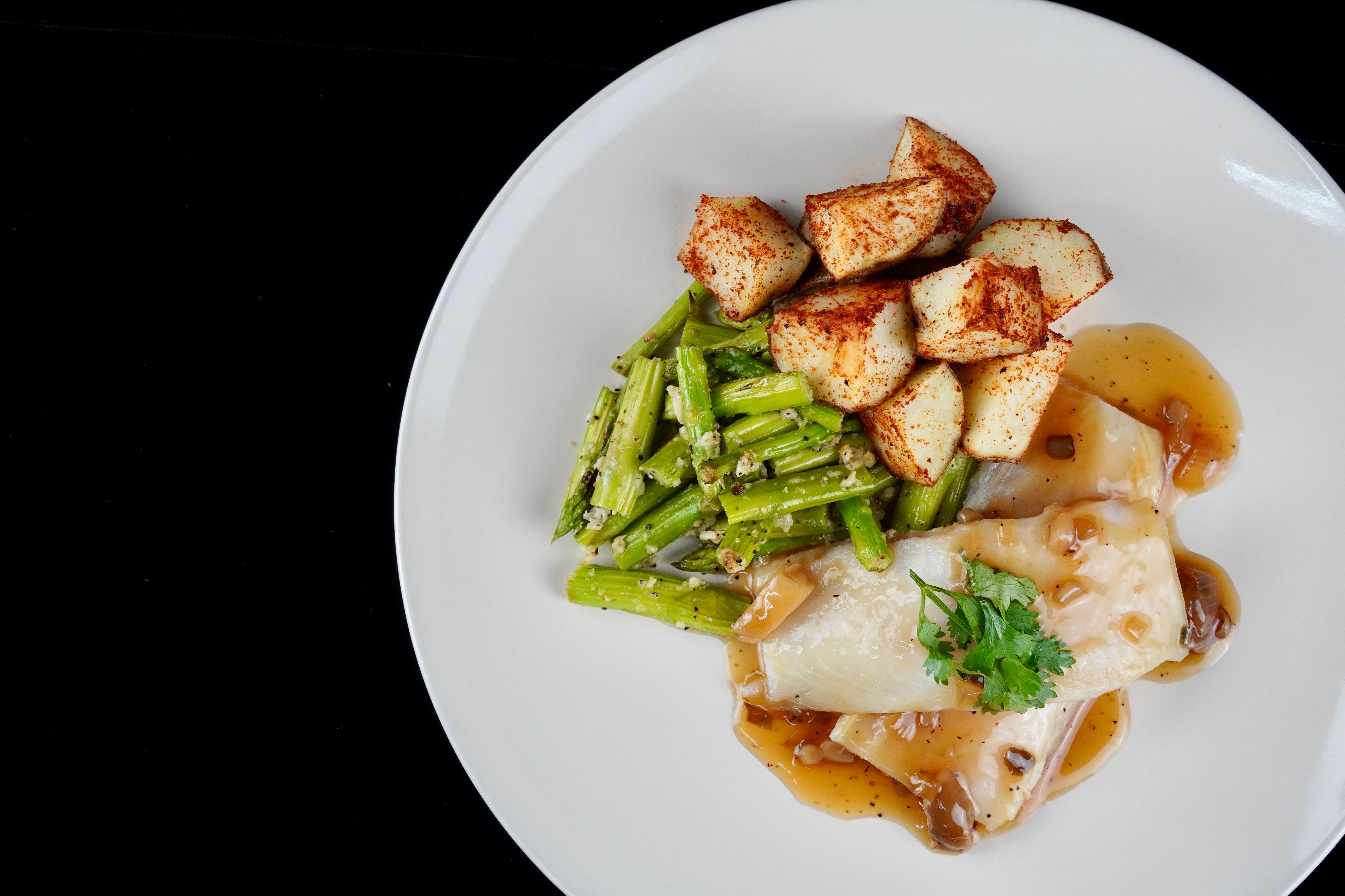 Steamed Dory Fillet w/ Mushroom Garlic Soy