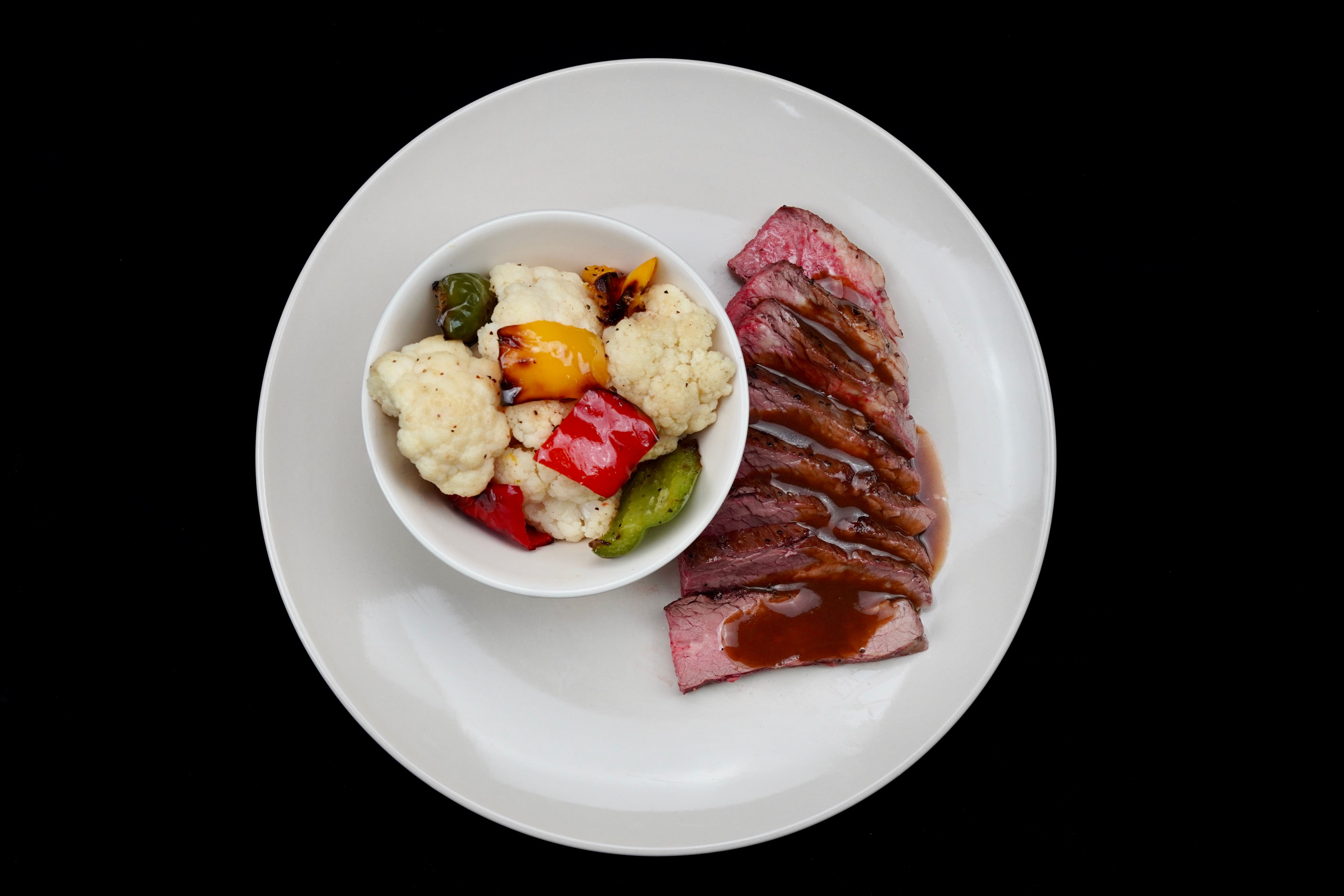 Flank Steak w/ Brown Gravy Sauce