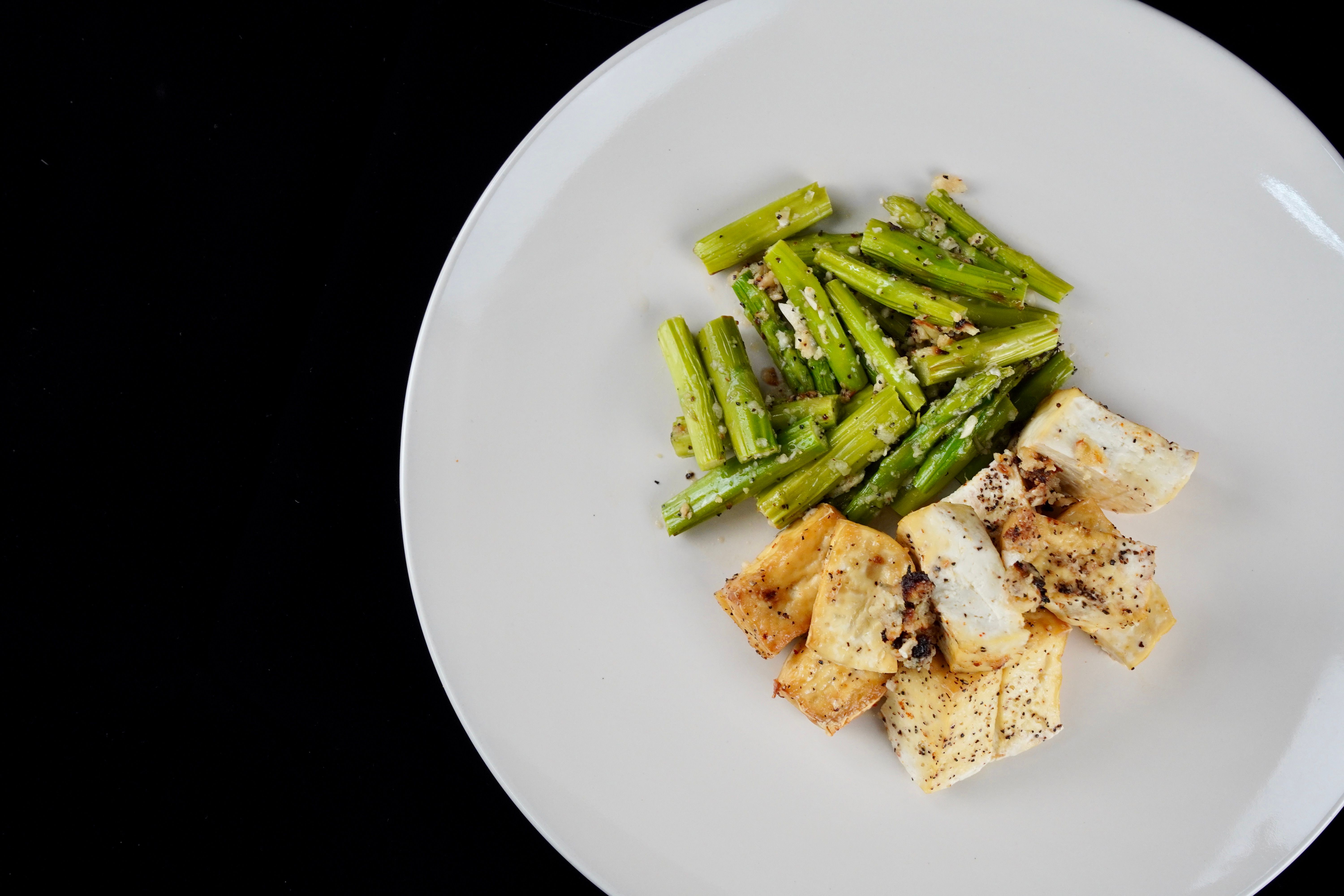 Roasted Garlic Herb Tau Kwa (Beancurd)