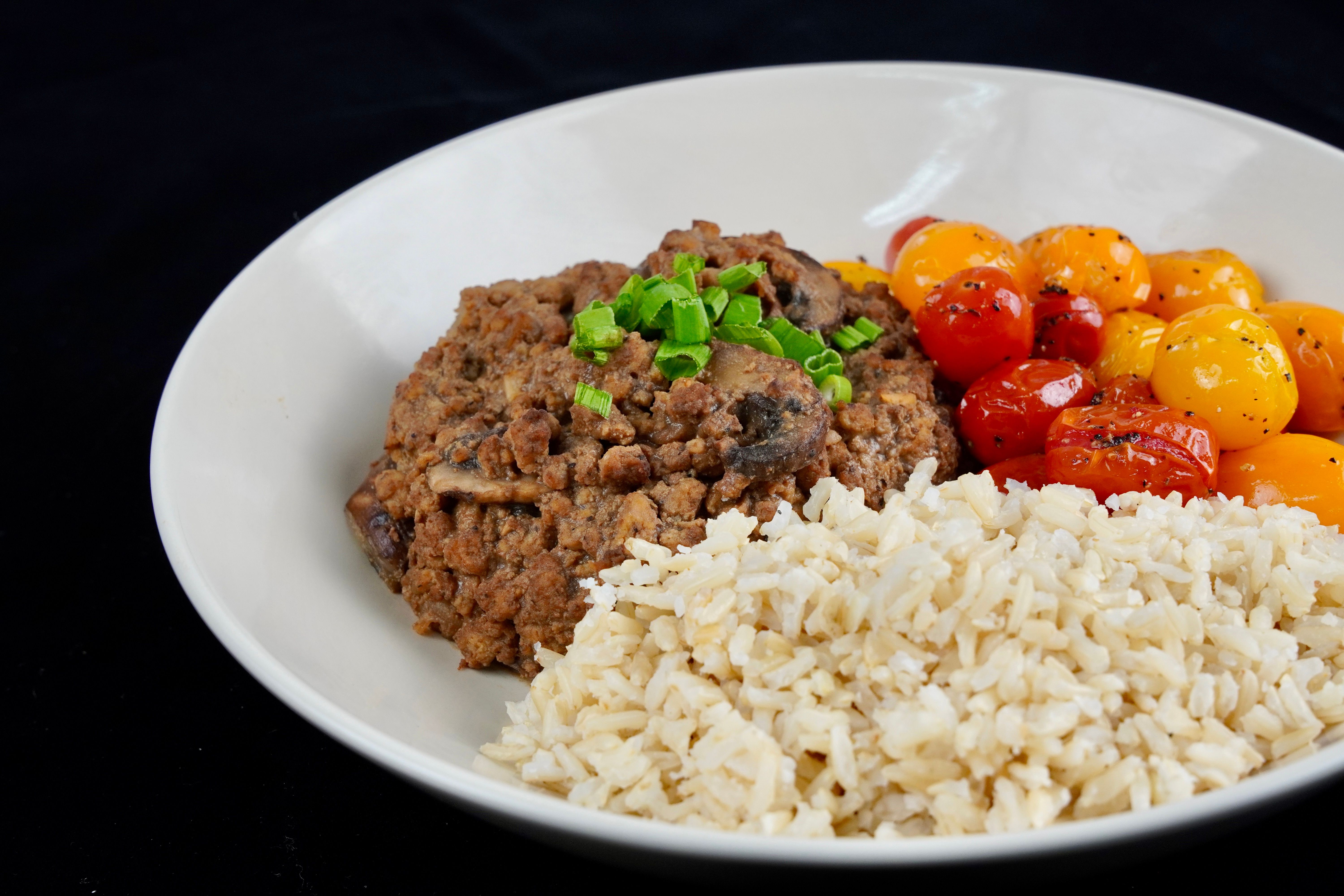 Stir Fry 90/10 Ground Beef w/ Mushroom