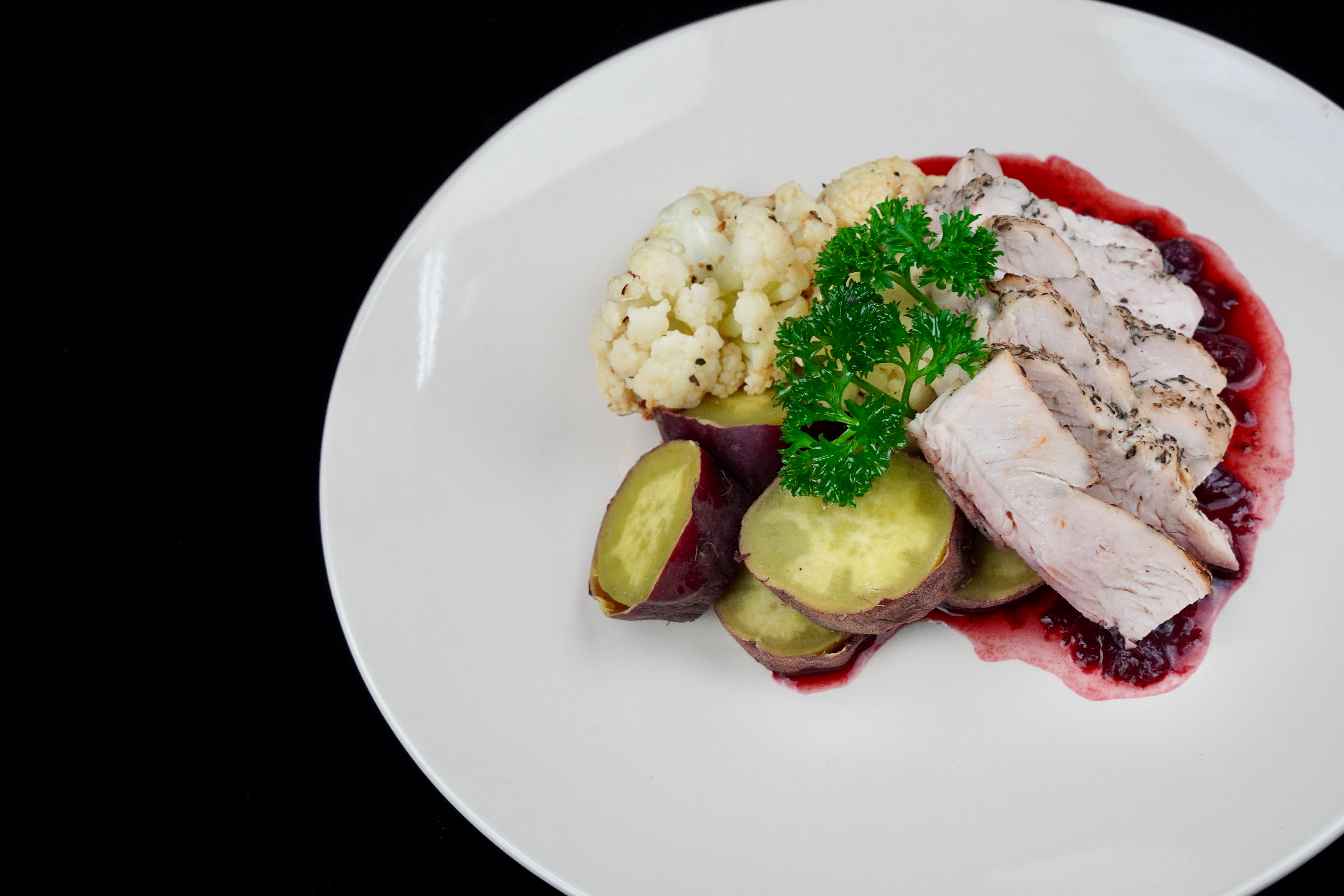 Turkey Breast w/ Berry Sauce