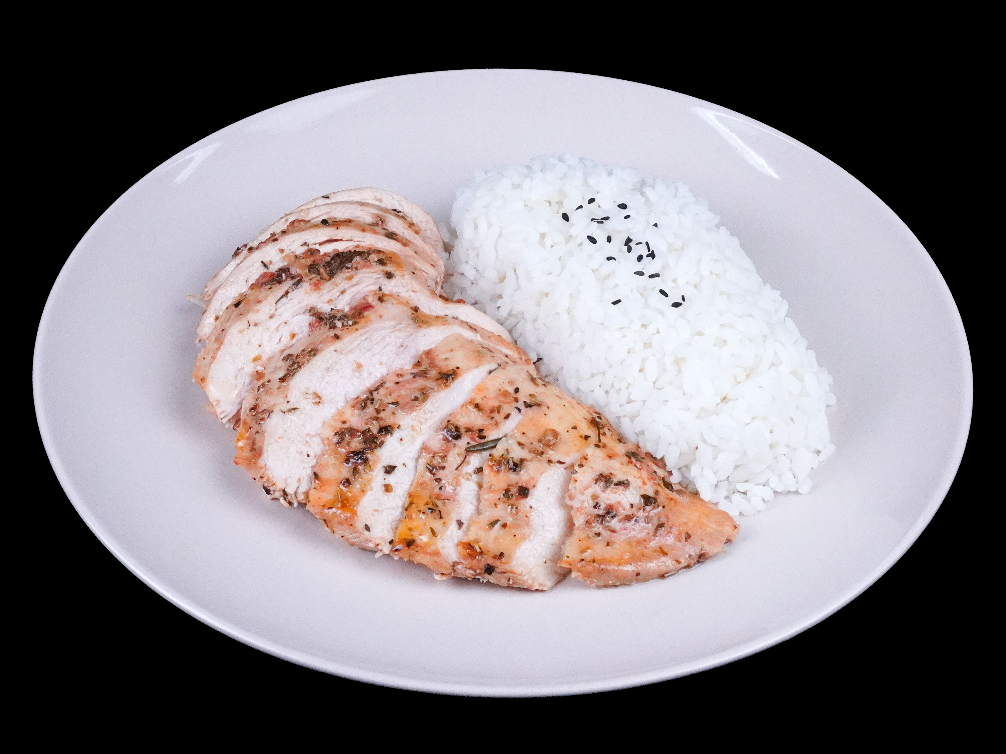Italian Herb Chicken Breast x Short Grain Rice - Nutrify Basics