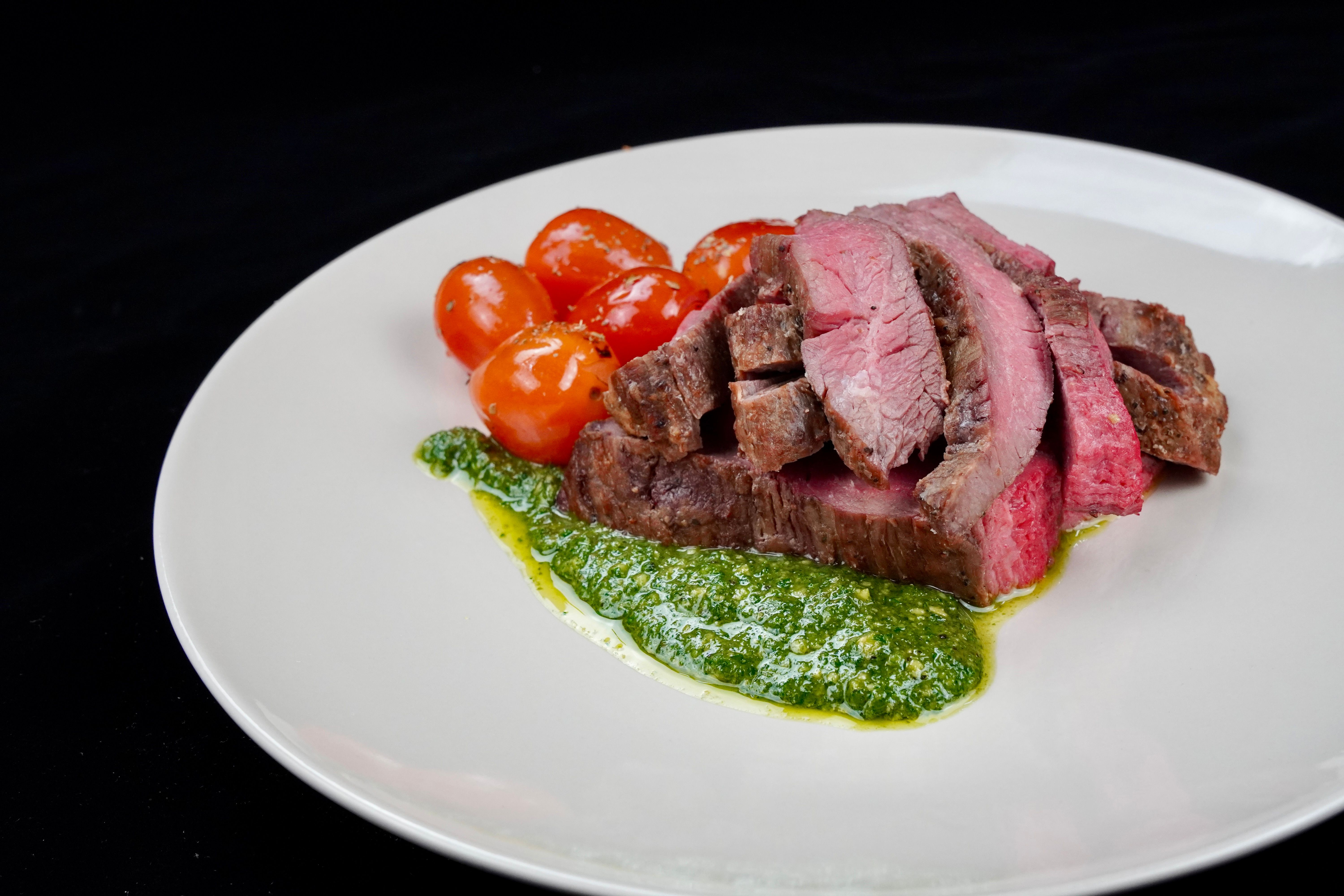 Angus Beef w/ Pesto Sauce