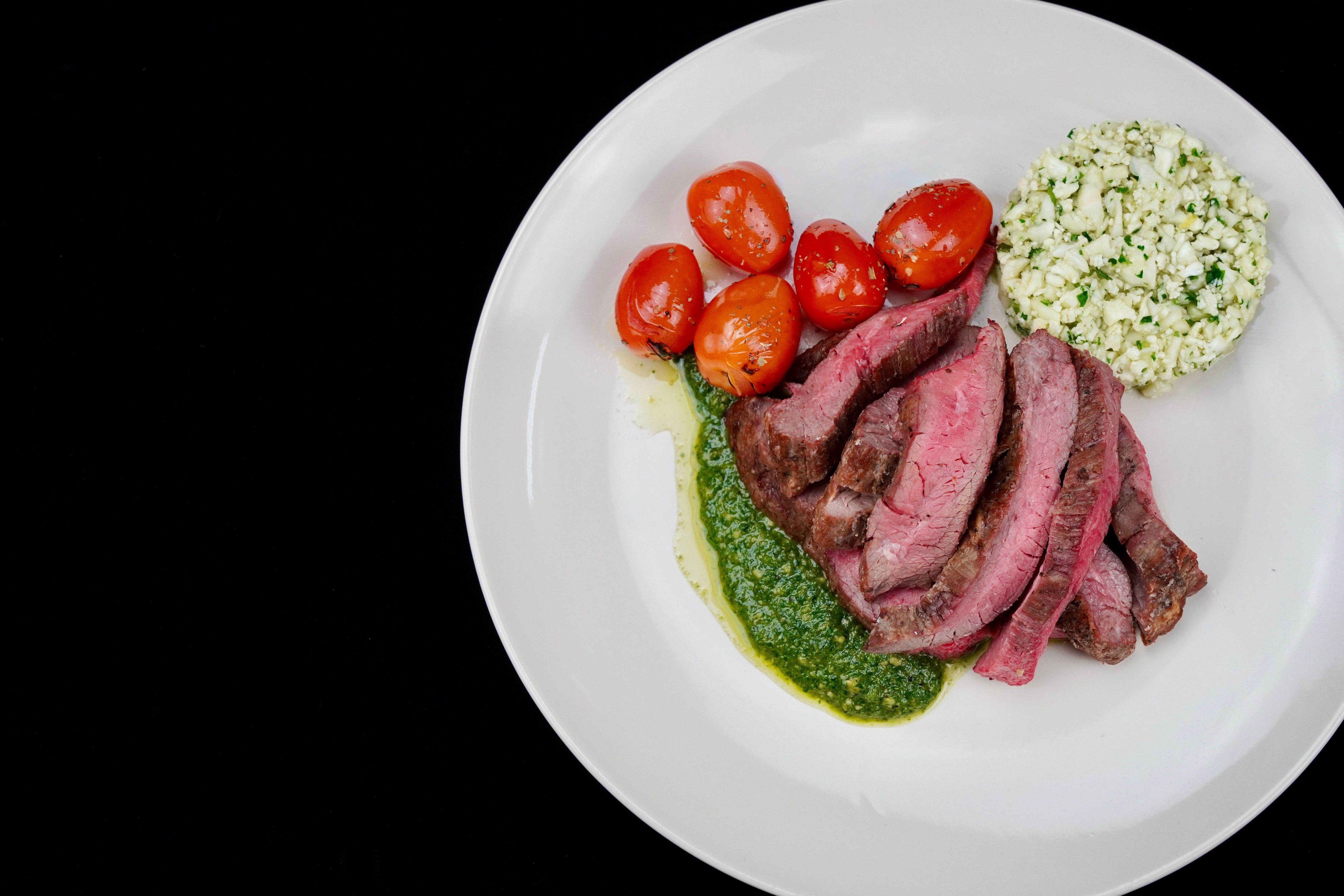 Angus Beef w/ Pesto Sauce
