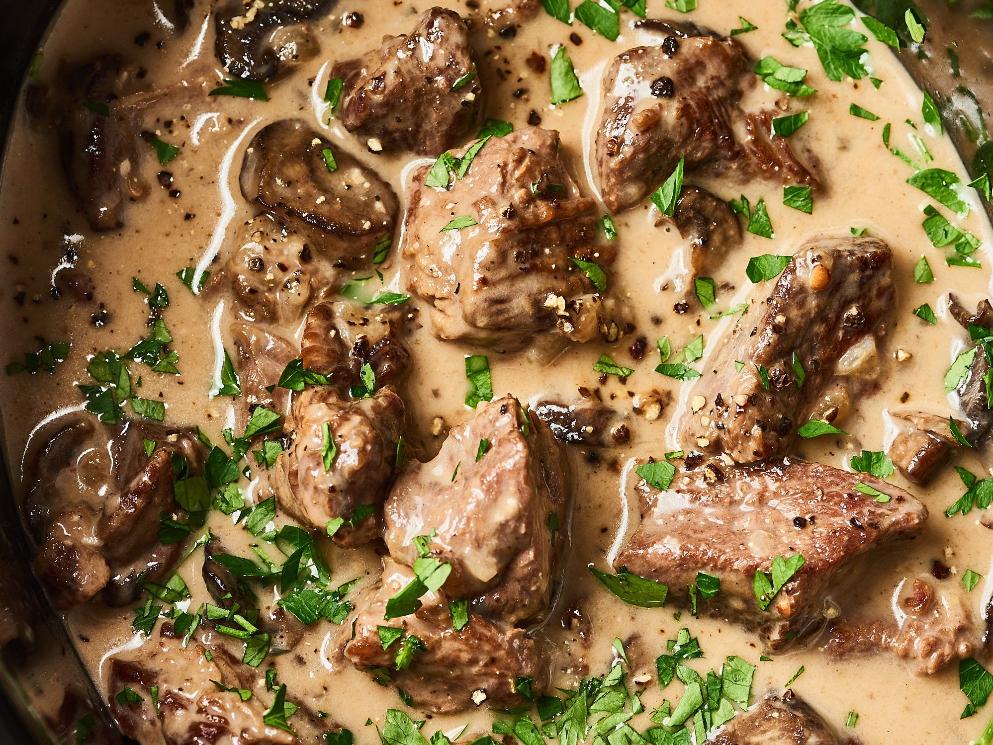 Beef Stroganoff.