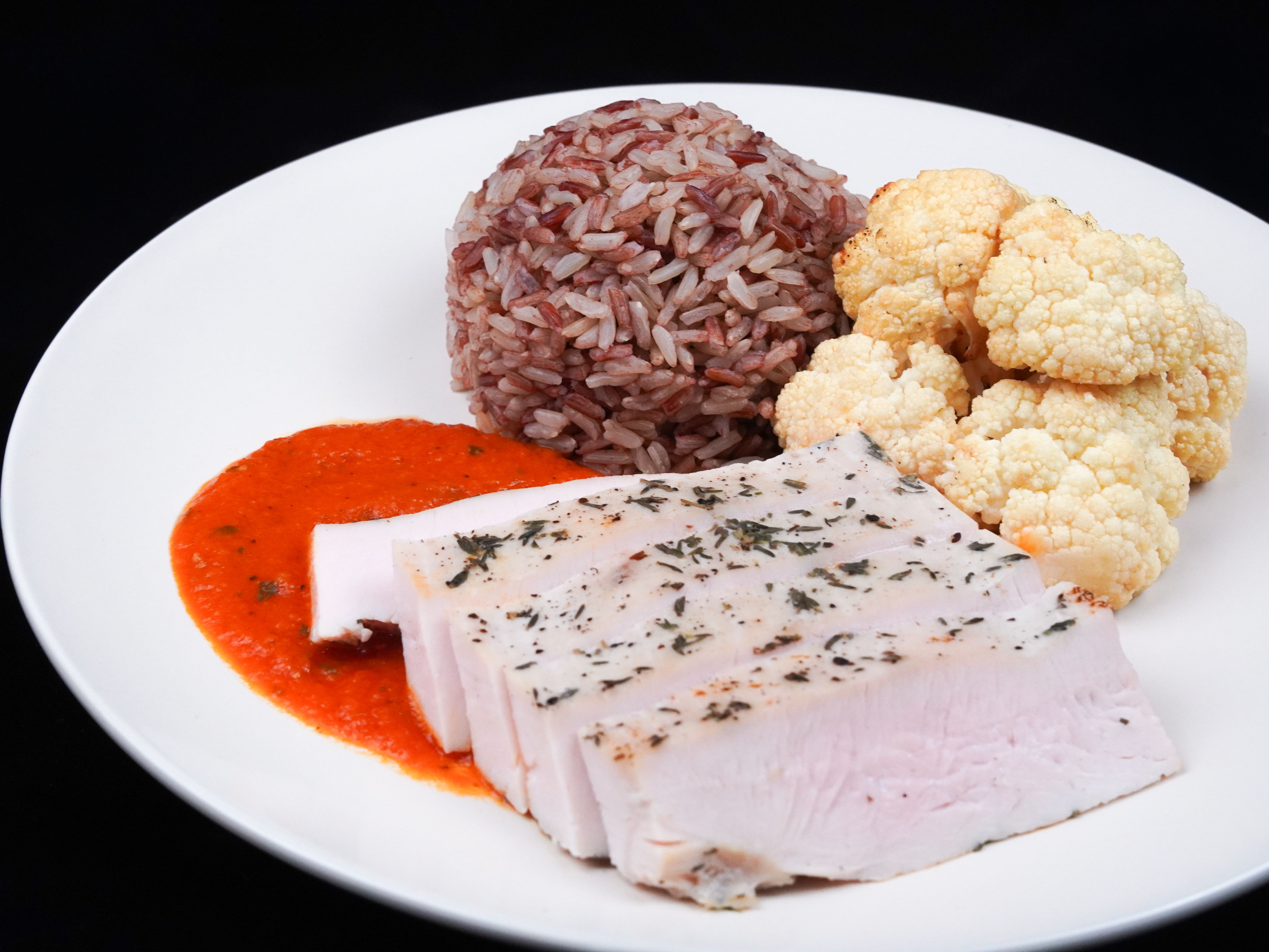 Turkey Breast w/ Tomato & Basil Sauce