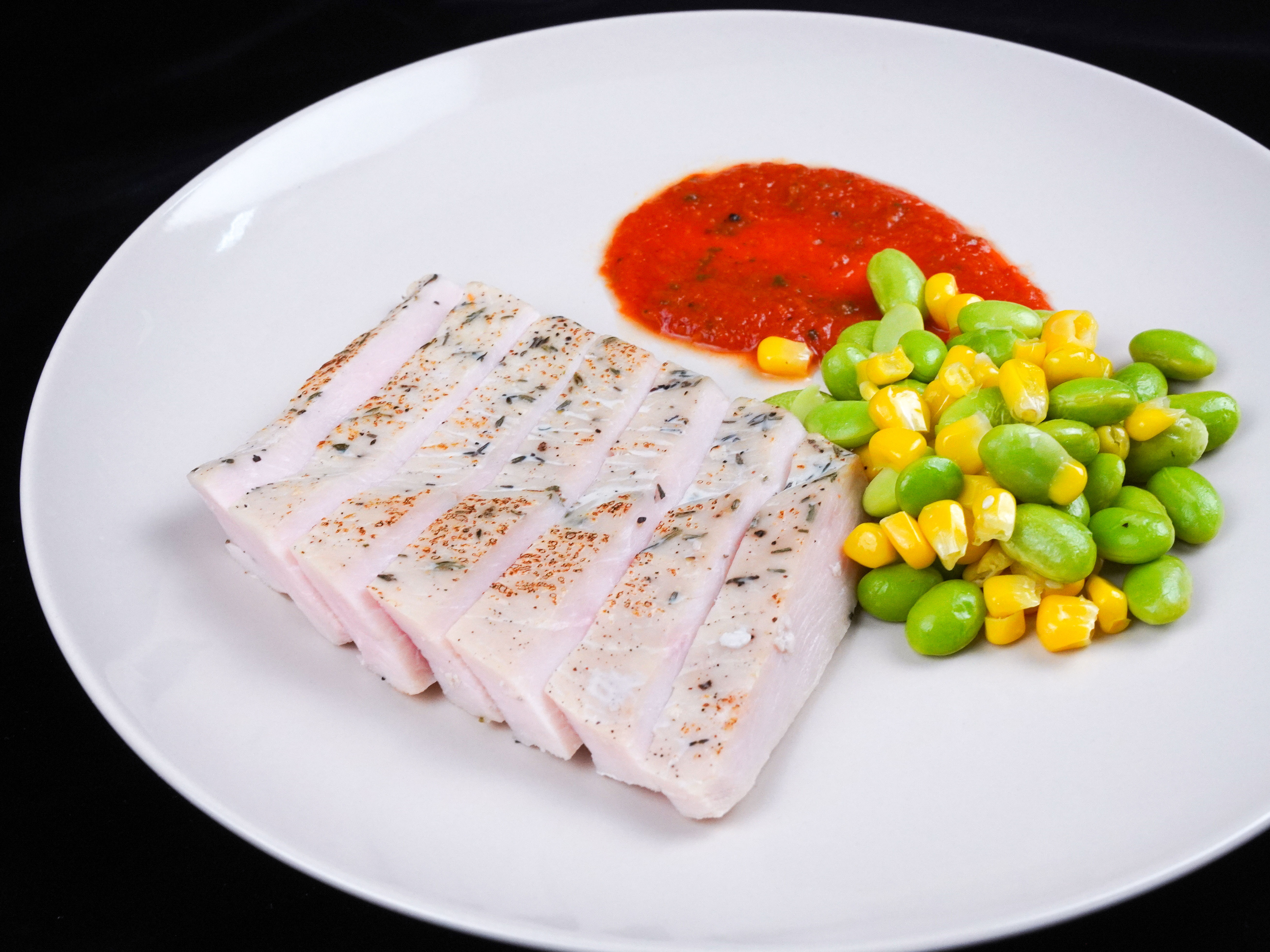 Turkey Breast w/ Tomato & Basil Sauce