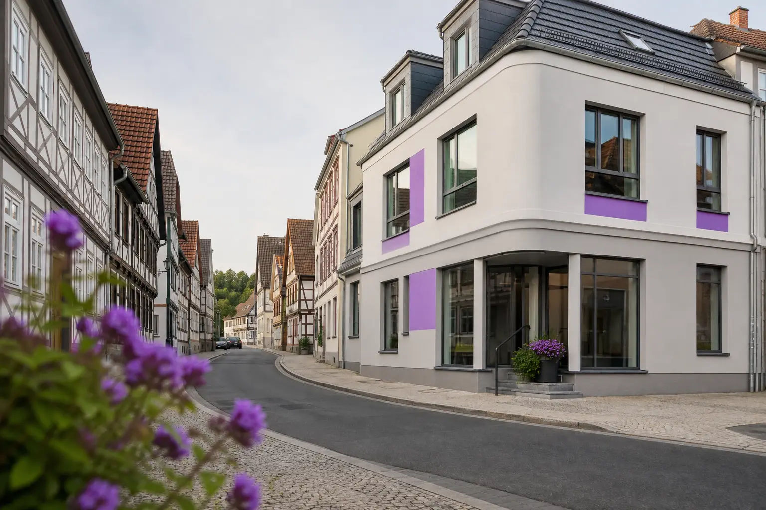 Altstadt in Sachsen-Anhalt mit Fachwerkhäusern