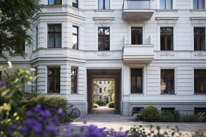 Berliner Gründerzeit-Altbau mit Hofdurchfahrt