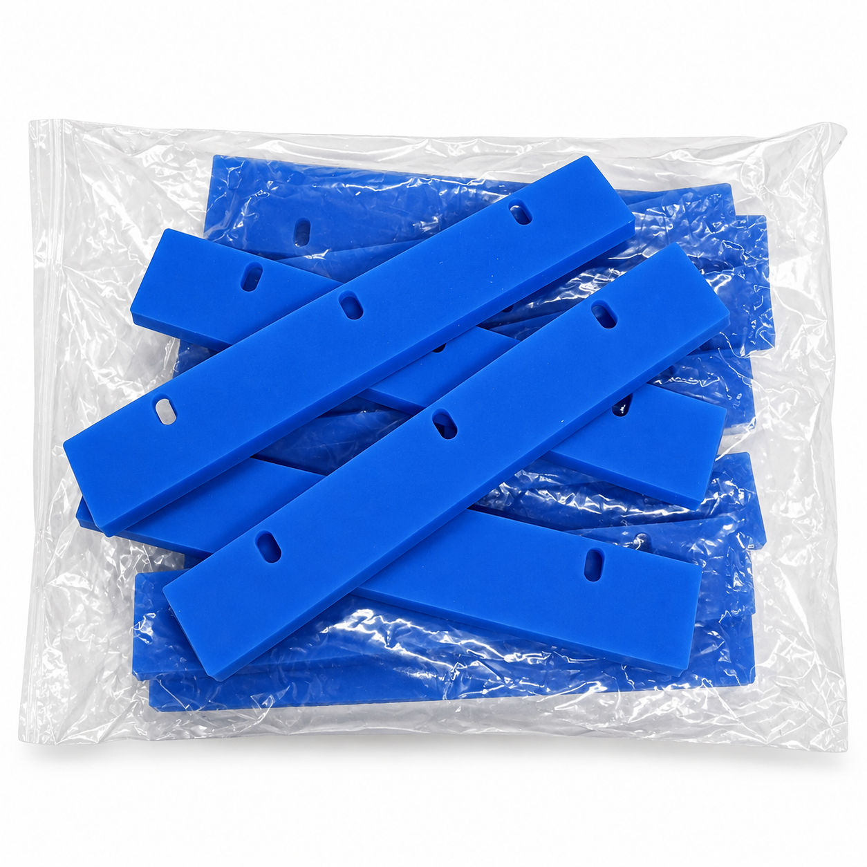 Blue rubber wiper