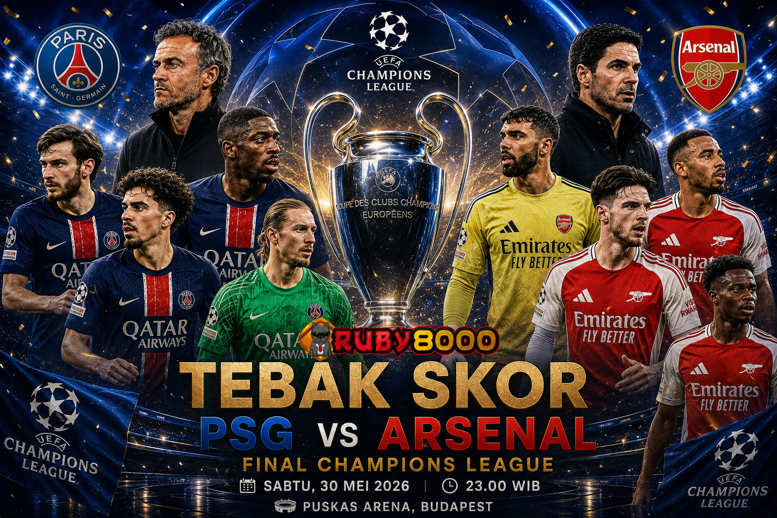 Banner Tebak Skor Final UCL