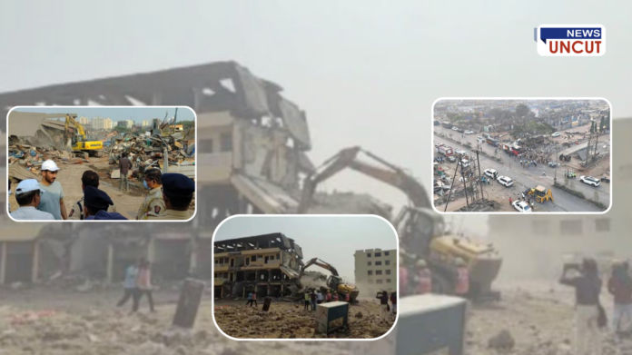 Lohegaon-Wagholi road encroachment free लोहगाव वाघोली रस्ता अतिक्रमणमुक्त; वाहतूक कोंडीतून सुटका