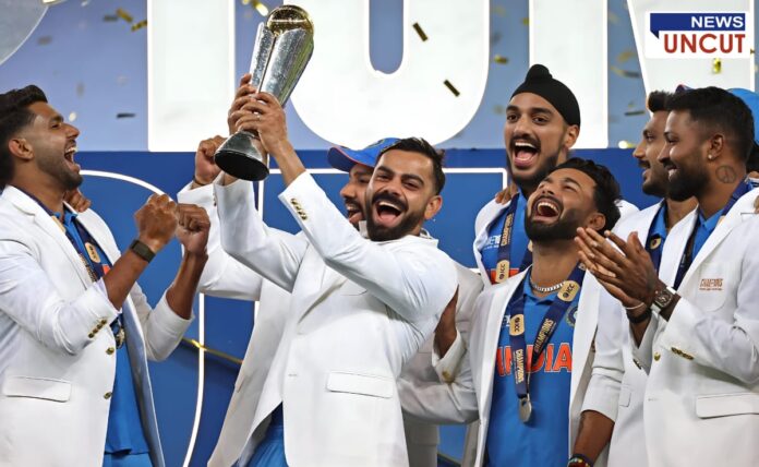 India won the Champions Trophy after 12 years by defeating New Zealand by 4 wickets.