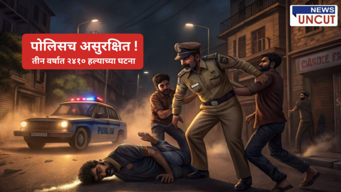 If the police are not safe, then who should the public expect them from; 2410 incidents of attacks in three years!