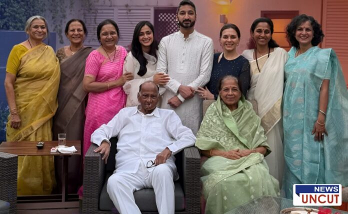 Rutuja Patil First Time Meets Pawar Family