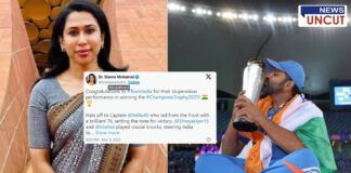 Shama Mohamed twitte on Rohit Shrama salutes