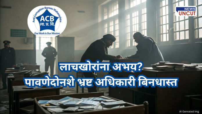 corrupt officers in Maharashtra Suspension delay of corrupt officers in Maharashtra.