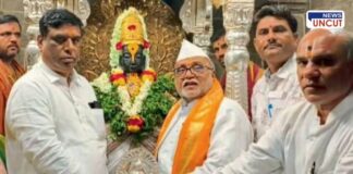 Gani Sayyad Silver Crown Offering at Vitthal Temple
