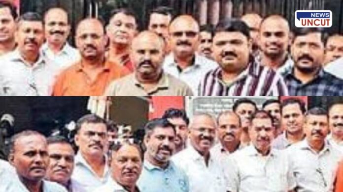 Pimpri Chinchwad Bus Owners Protest VLT SLTD